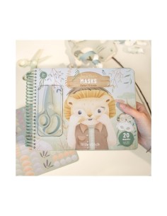 Libro Recorta y Pinta Máscaras Safari Friends Little Dutch 2