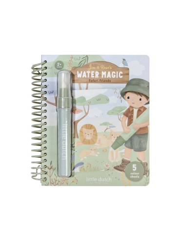 Libro Mágico Aqua para Colorear Jim Safari Friends Little Dutch