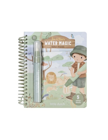 Libro Mágico Aqua para Colorear Jim Safari Friends Little Dutch