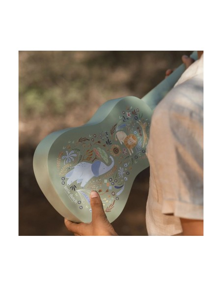 Guitarra de Madera Verde FSC Safari Friends Little Dutch