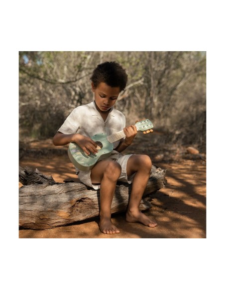 Guitarra de Madera Verde FSC Safari Friends Little Dutch
