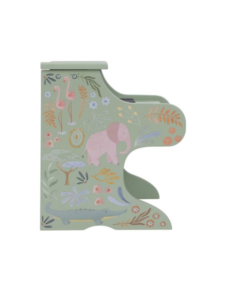 Piano de Madera Verde FSC Safari Friends Little Dutch