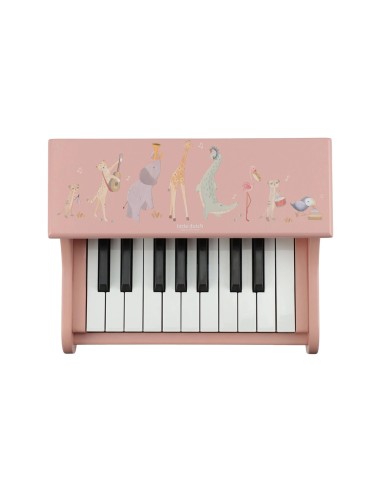 Piano de Madera Rosa FSC Safari Friends Little Dutch