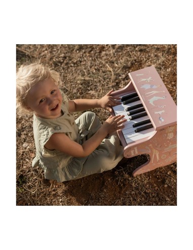 Piano de Madera Rosa FSC Safari Friends Little Dutch