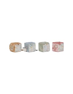 4 Cubos Apilables Blanditos Safari Friends Little Dutch 2