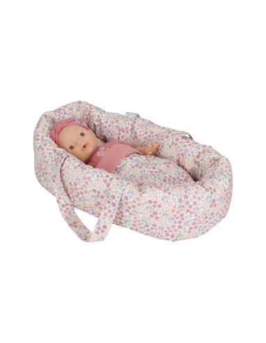 Capazo con Ropa de Cama Para Muñeca Little Dutch