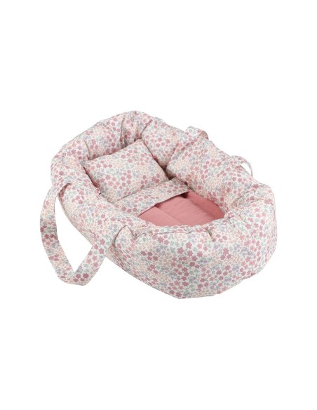 Capazo con Ropa de Cama Para Muñeca Little Dutch