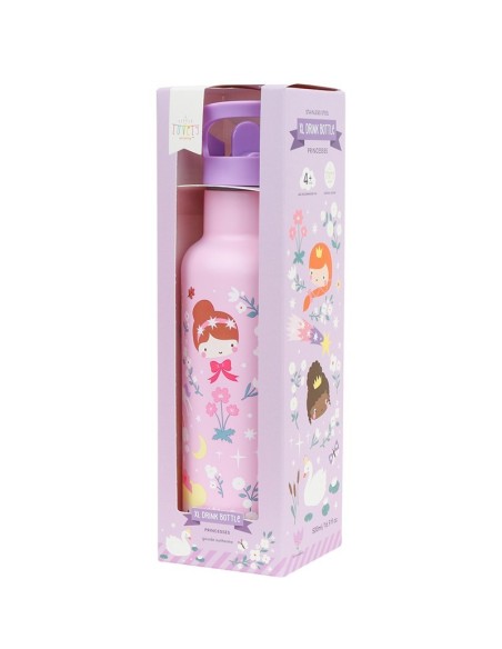 Botella Térmica Acero Princesas 500ml A Little Lovely Company