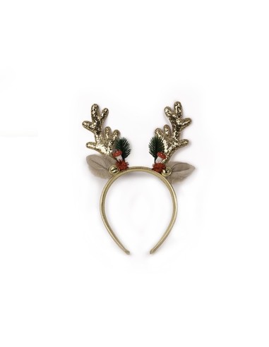 Diadema navideña de Rudolph Beige