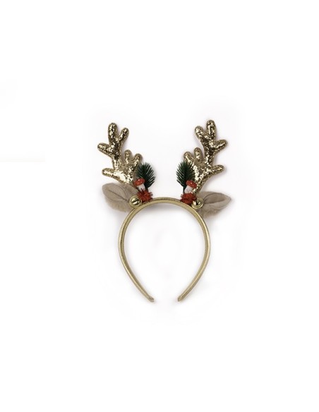 Diadema navideña de Rudolph Beige