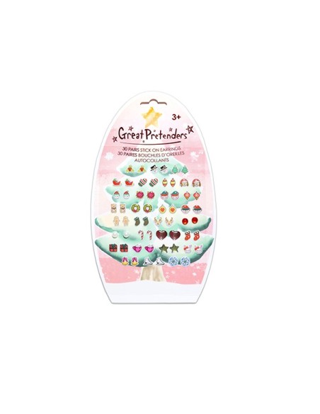 Pendientes pegatinas Navidad