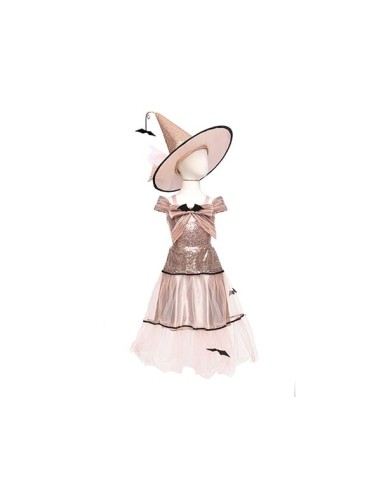 Vestido y Sombrero Bruja Glamurosa