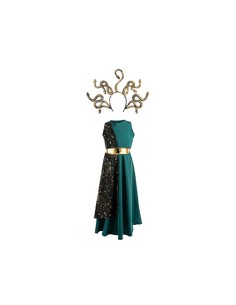 Vestido de Medusa con diadema