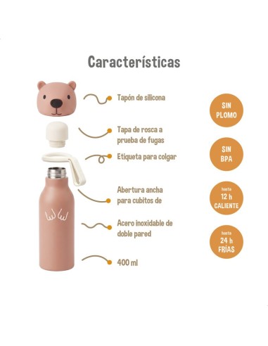ZAZU - Botella térmica CAPIBARA
