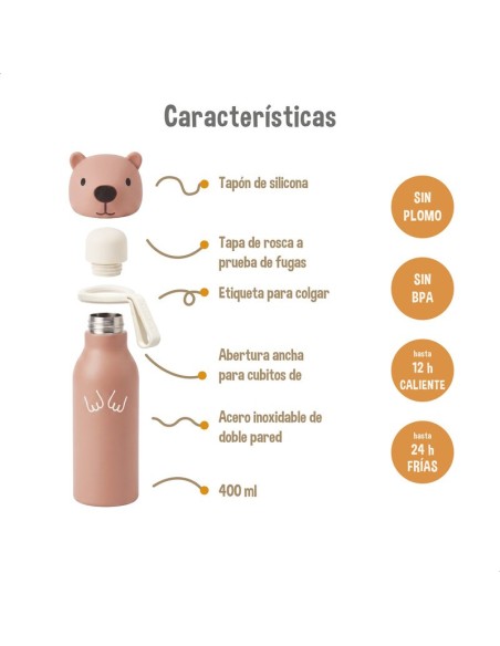 ZAZU - Botella térmica CAPIBARA