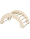 Arco de escalada de madera con balancines