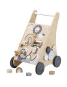 Andador de madera con bloques