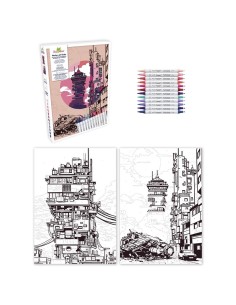 Maker art studio - Marcadores por número 4 KIT ADULTO 2