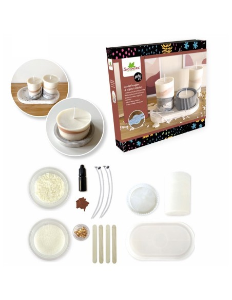 Taller de velas de cera de soja y jesmonita