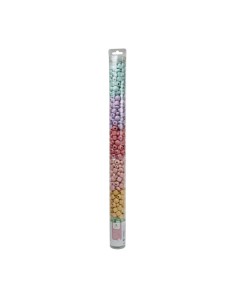 Tubo de cuentas de madera - Colores pastel