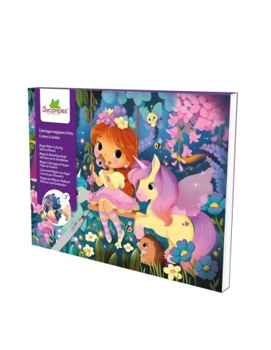 Kit Creativo Pockets Coloreado Mágico con Agua Mundos Fantásticos