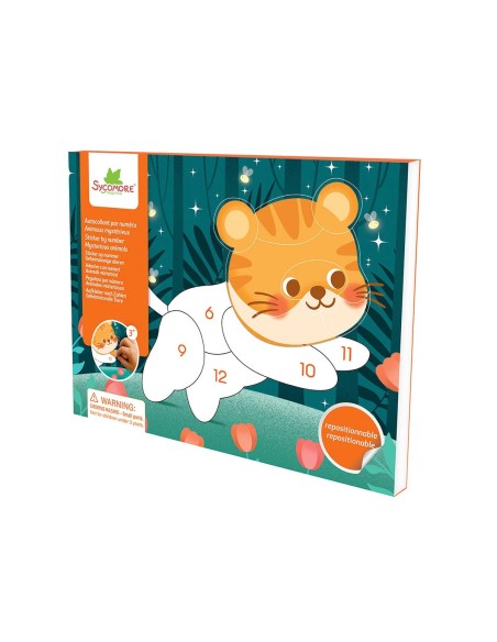 Kit Creativo Pockets Pegatinas por Números Animales Misteriosos