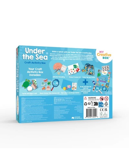 Caja de actividades de manualidades bajo el mar