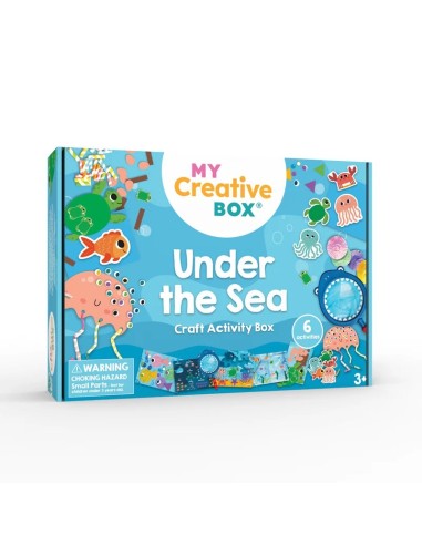 Caja de actividades de manualidades bajo el mar