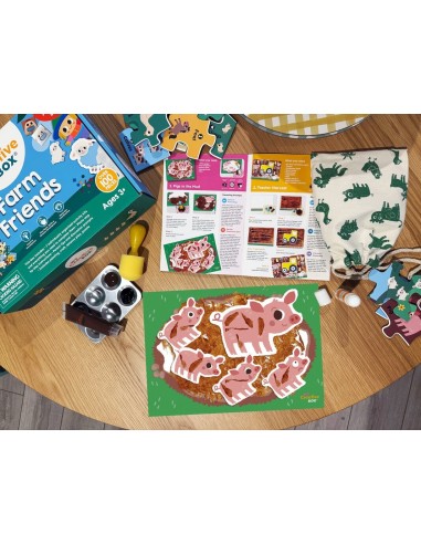 Caja de actividades de manualidades Granja