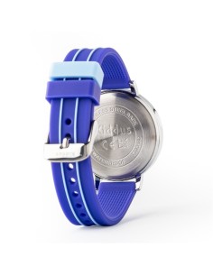 Reloj aprende la hora. Correa silicona. Color AZUL liso 2