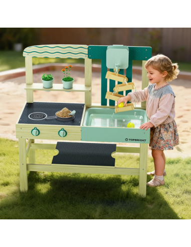 Cocina de Juguete Exterior para jugar con tierra y agua Topbright