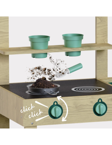 Cocina de Juguete Exterior para jugar con tierra y agua Topbright