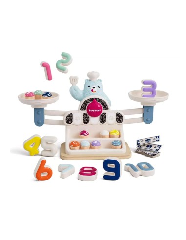 Balanza Educativa de Madera  Topbright