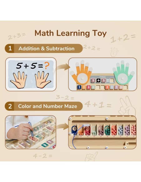 Matemáticas de dedos y cuentas Topbright