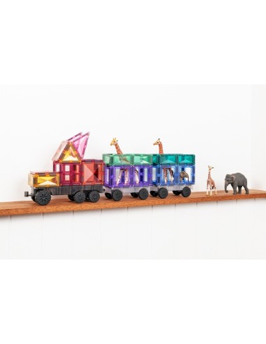 Construcción Connetix Transporte Pastel 50 Piezas