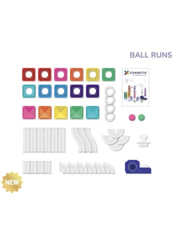 Set Connetix Ball Run Launcher 47 Piezas