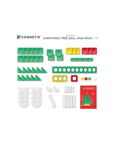 Pack Connetix Ball Run Christmas Special Edition Christmas 71 piezas