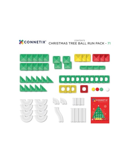 Pack Connetix Ball Run Christmas Special Edition Christmas 71 piezas