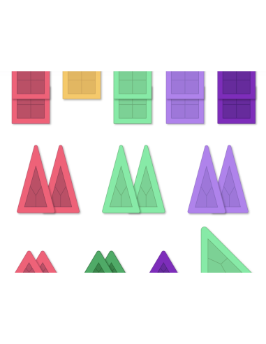 Connetix PRO Build It 4 Ways Flowers Pack 21 piezas