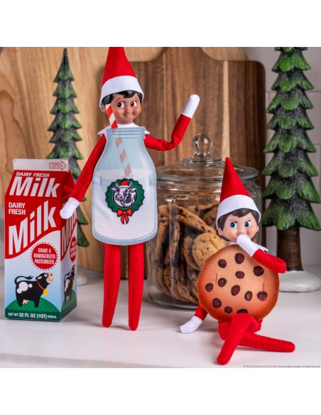 The Elf on The Shelf – Disfraz de Galleta y Botella de Leche