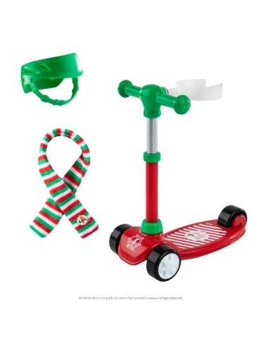 Elf on the Shelf – Elfos en acción, patinete y casco