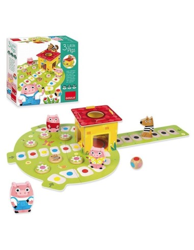 Juego de mesa cooperativo Los tres cerditos Goula
