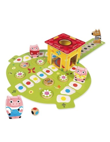 Juego de mesa cooperativo Los tres cerditos Goula