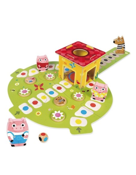 Juego de mesa cooperativo Los tres cerditos Goula