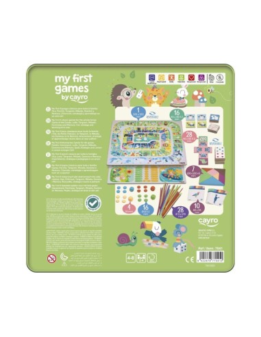 Juegos de mesa Mis primeros 6 juegos Cayro - Pack clásico infantil