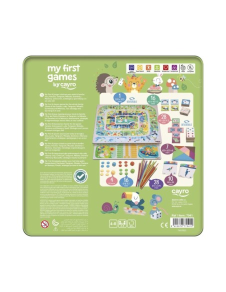 Juegos de mesa Mis primeros 6 juegos Cayro - Pack clásico infantil