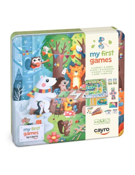 Juegos de mesa Mis primeros 6 juegos Cayro - Pack clásico infantil