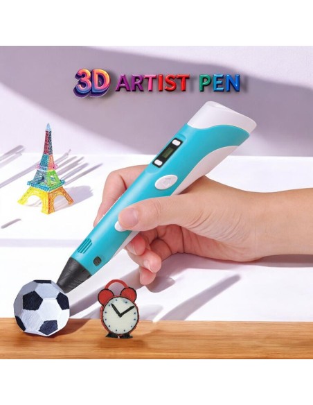 3D Artist Pen con 6 colores de recambios y mecanismo retráctil