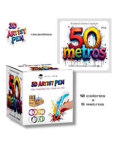 Recambios Boli 3D 10 Colores