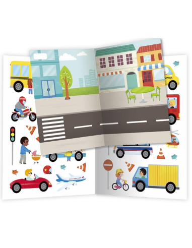 Libro de Pegatinas Policía y Bomberos